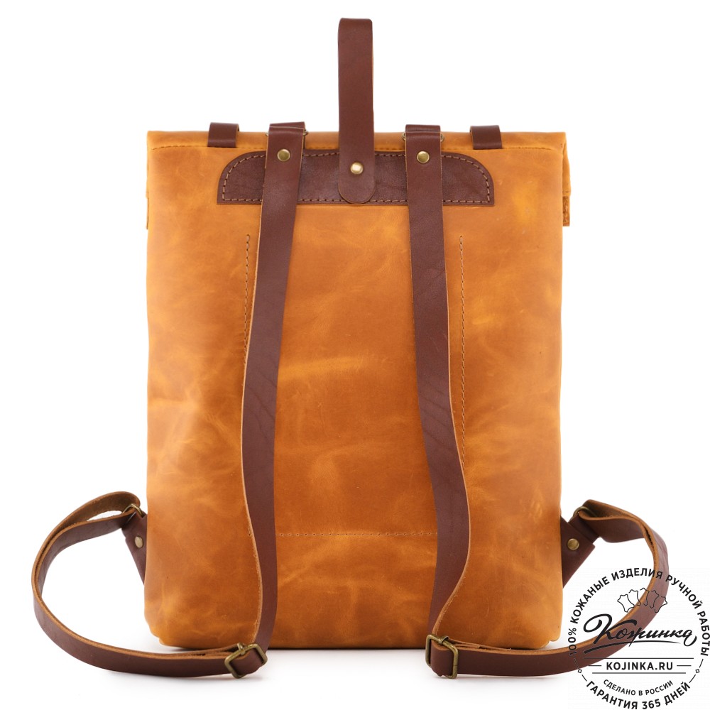 Кожаный рюкзак "Vogue" (рыжий крейзи)